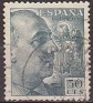 Spain 1940 Franco 50 CTS Gray Edifil 927. España 927 u. Uploaded by susofe